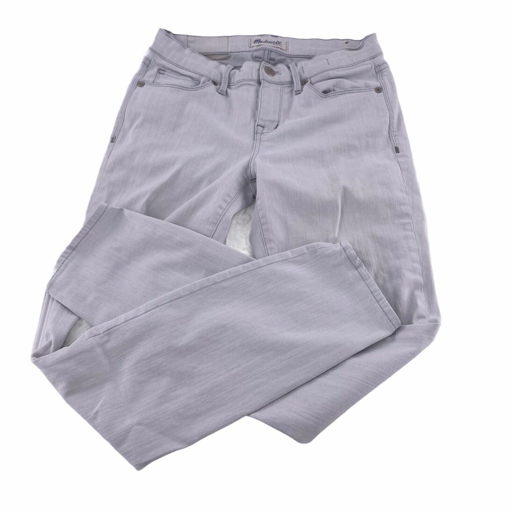 Madewell Womens Skinny‎ Jeans Size 27 Gray Low Rise Casual Stretch Comfort Denim